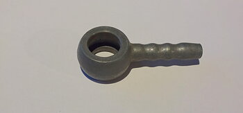 Schlauchnippel Benzinkran Frühsilber / Goldpfeil M-28191 Nos
