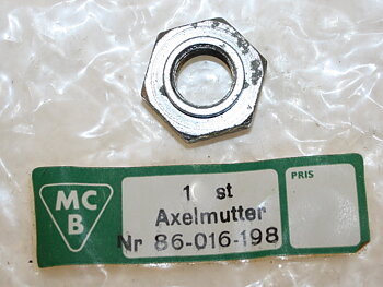Axelmutter 86-016-198 framnav Union Husqvarna NOS