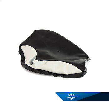 Saddle upholstery large killer whale early model black / white