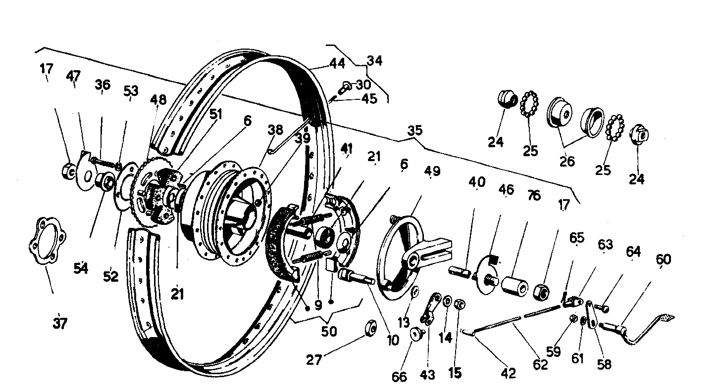 S21112 Mutteri M12x1 25 mm Vespa 50 P PX/Gilera touring Vespa 50 P PX/Gilera touring - 3