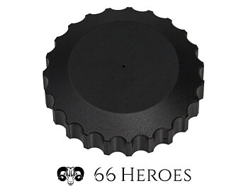 Tankdeckel schwarz eloxiert, sehr hochwertiges, CNC-gefrästes Aluminium 38mm
