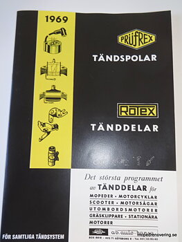 Spare parts catalogue ignition 1969