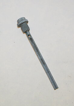 Oil screw with measuring stick Zündapp km 255 (Rex) NOS Total length 98 mm