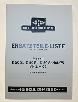 ERSATZTEILE-LISTE HERCULES K50 SL M.FL.