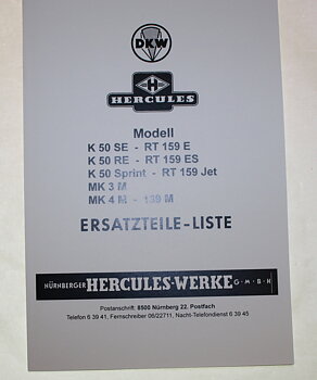 ERSATZTEILE-LISTE HERCULES K50 SE M.FL.