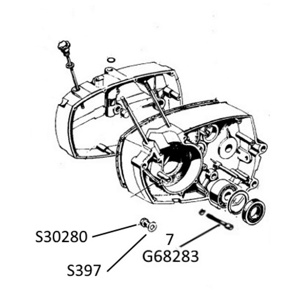 10286-KT Oljepluggsett Vespa PX/PE/PK, Gilera Touring - 3