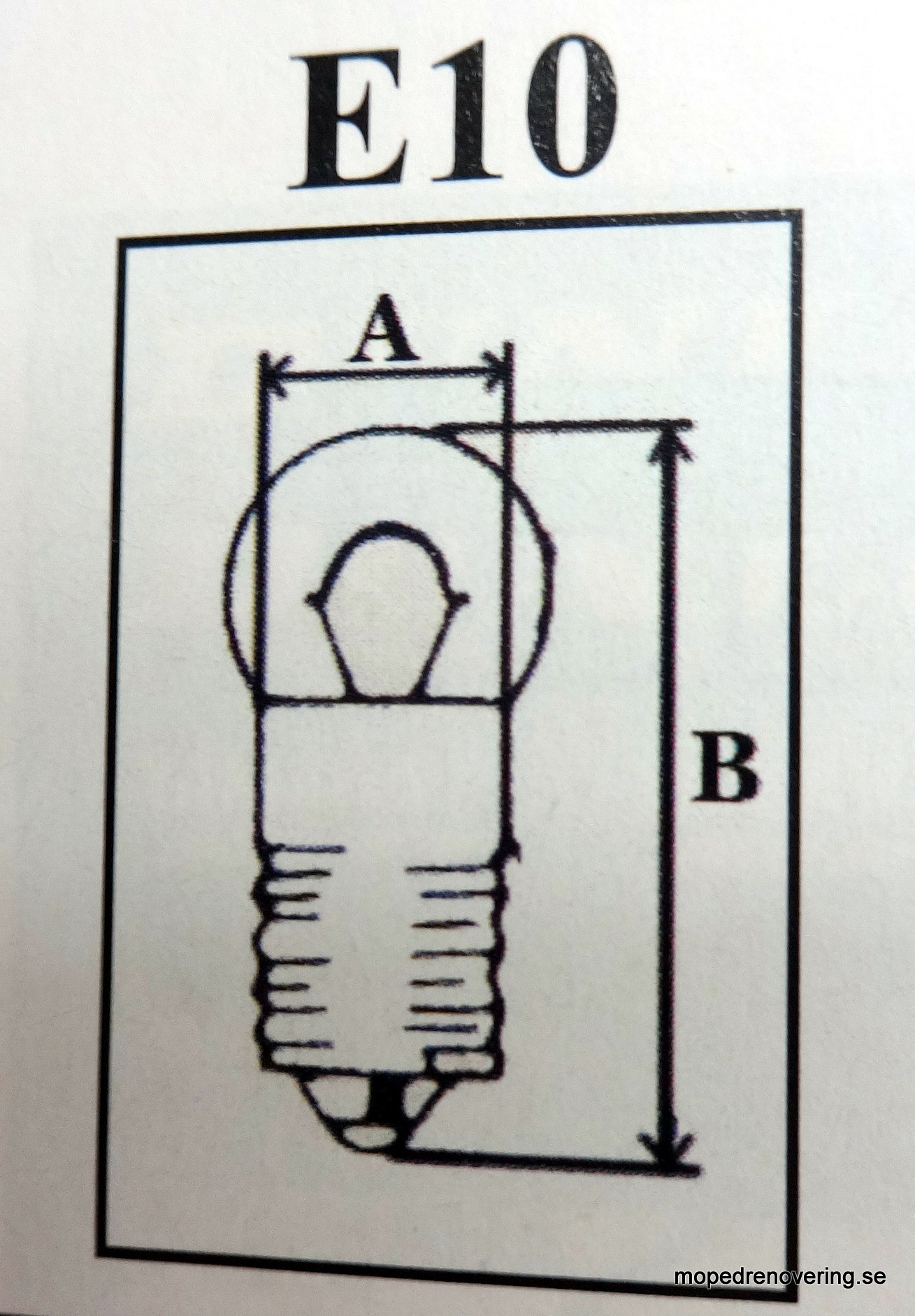 Light bulb Bosma E10 6V 5W - 2
