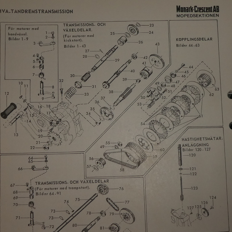 Fjederkick Husqvarna Flinta, NOS 81-612-117 - 2