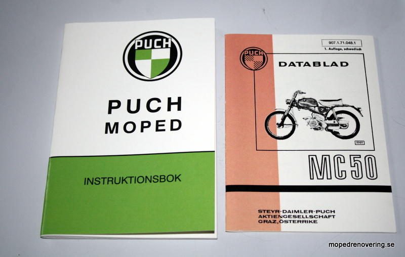Håndbog med datablade Puch MC50 1964-68 - 2