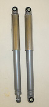 Stoßdämpfer IMCA aus Italien, Qualität. Chrom / grau 370 c / c 10 mm Halterung nach oben und unten