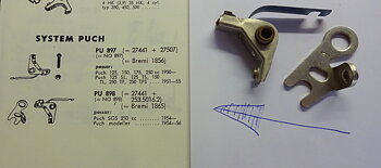 Brændspidser NOS 1954-56 PUCH SG, SGS 250 CC PU 898 (Bremi 1865)