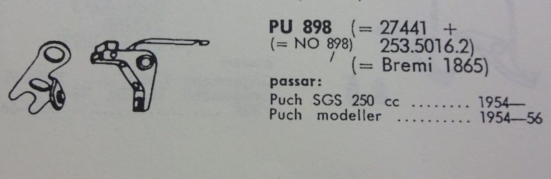 Brændspidser NOS 1954-56 PUCH SG, SGS 250 CC PU 898 (Bremi 1865) - 3