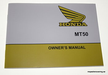 Instruktionsbok Honda MT50