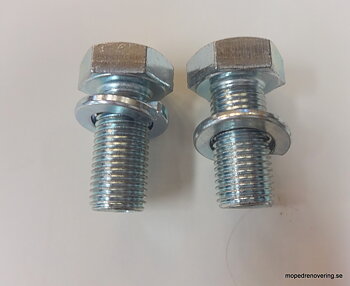 Bolt fodpinde, (2 stk), inklusive skiver til fjedre. VZ 50, MV 50