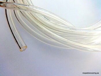 Fuel tube transparent 4x8 mm, 1 Meter