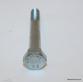 10 pakke Schmid Original skrue til PUCH. NOS. M8x65x1 til dig, der vil renovere din Puch rigtigt. Galvaniseret.
