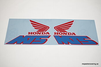 Tankdekal Honda MT50 F.r.o.m 1990, för vit moped