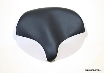 Seat cover Made In Sweden. Fits Norsjö transport moped from the 80's, as in the high seat.