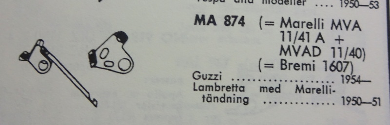 Yhteyspiste MA 874 NOS Gussi / Lambretta - 2