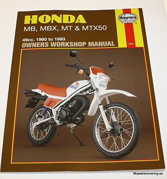 Verkstadshandbok Haynes, Honda MB/MBX/MT/MTX50  1980-93