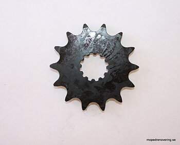 Forreste kædehjul, 6 gear. F.eks. M125, Puch Cobra. 14 T