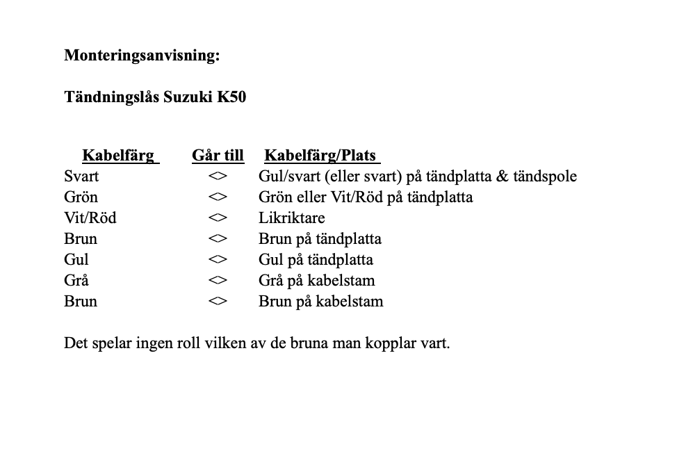Tändningslås Suzuki K50 1983 -  - 5