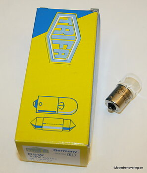 Hehkulamppu BA15S 12V 10W Trifa 12W