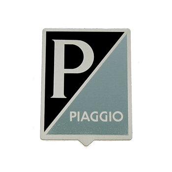 070312 Emblem i aluminium, 25x28 mm