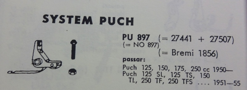 Kontaktpunkt NOS PU 897 ( Bremi 1856 ) Puch MC - 2
