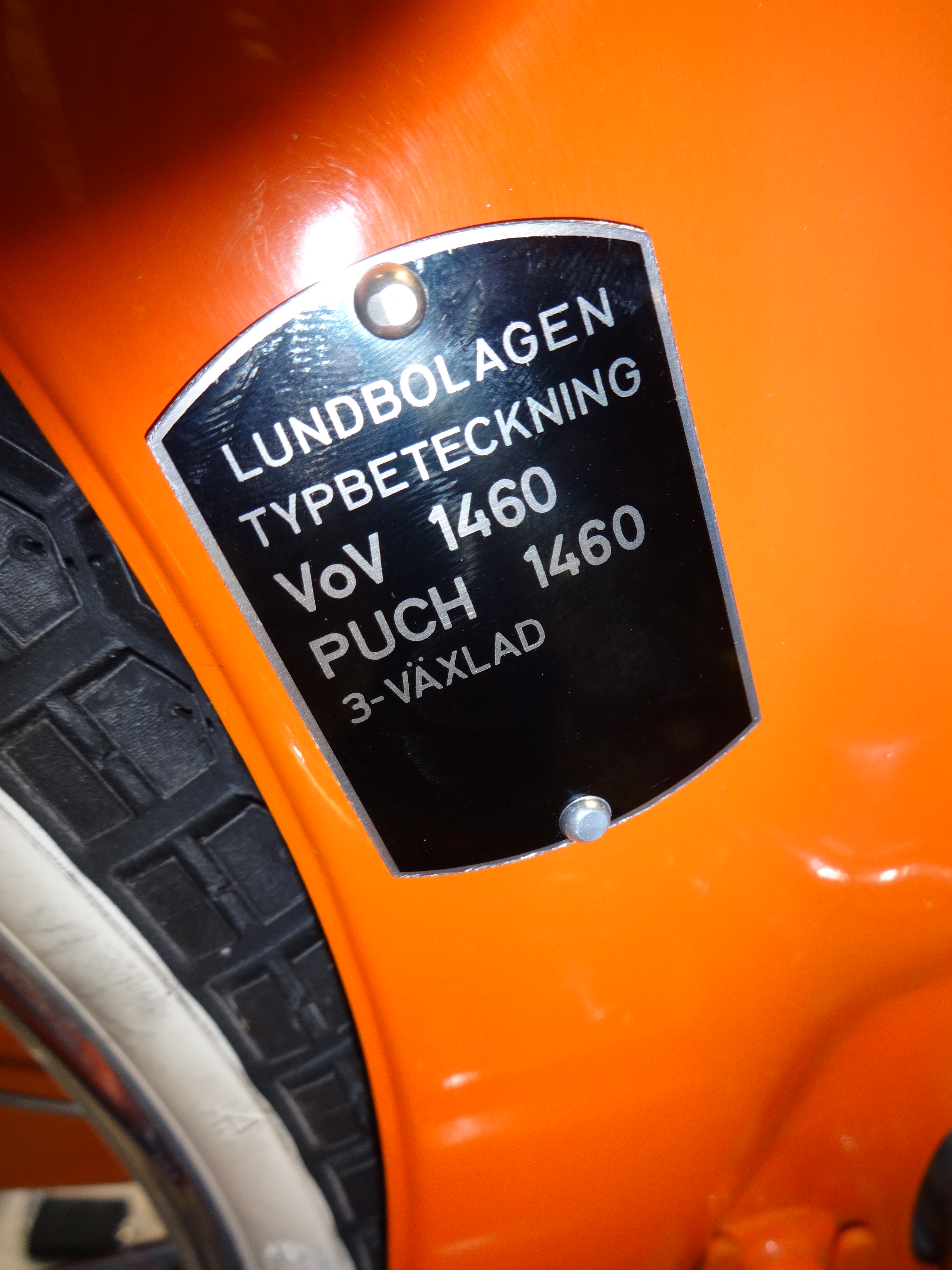 Typeskilt Florida/MV50 1966-78 VOV 1460 - 2