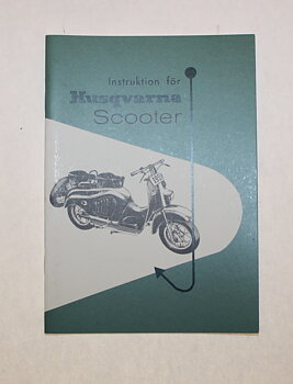 Instruktion Husqvarna Scooter 120CC trykt 1954 Orginal