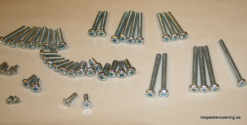 Screw set motor Yamaha FS1 - 3