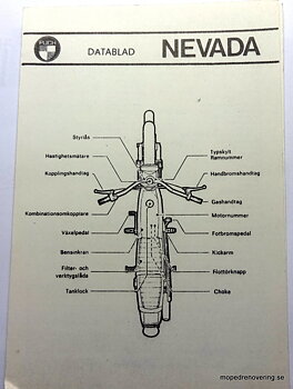 Datablad Nevada uden blinklys, NOS