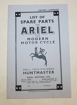 Reservationsliste Ariel 650 cc