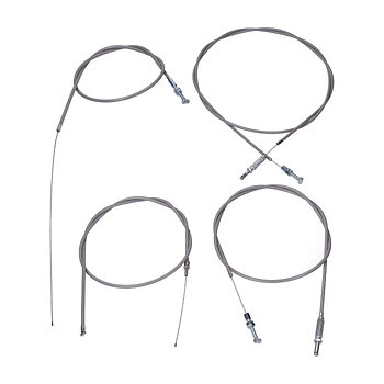 Cable set Puch Maxi, Gas/Handbrake/Footbrake/Choke, Gray