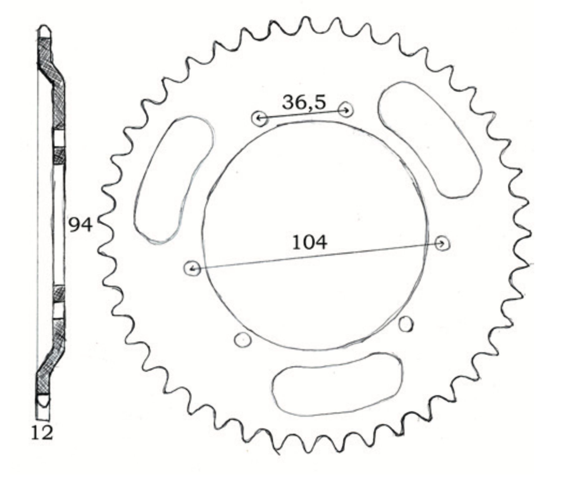 Drive, Rear Maxi/X30 43 Cogs - 3
