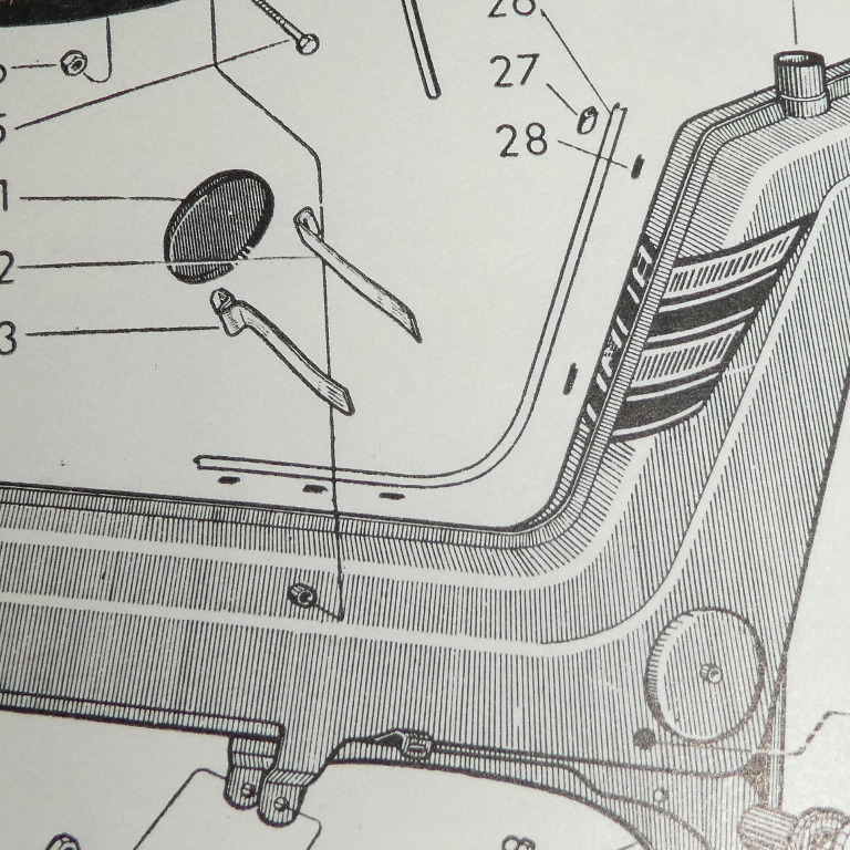 Fixsticks 86-029-114 für Dekorstreifen Husqvarna Nos - 2