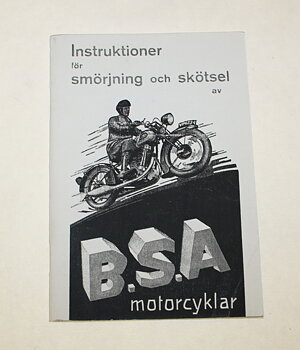 Instruksjoner for BSA, utgave 1932