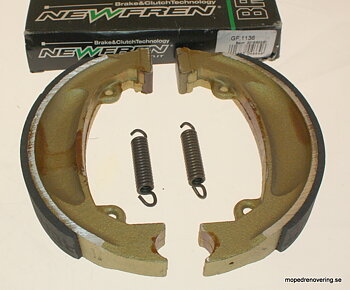 Bremsesko for Kreidler Florett RS, for Leleu 160mm nav - Newfren