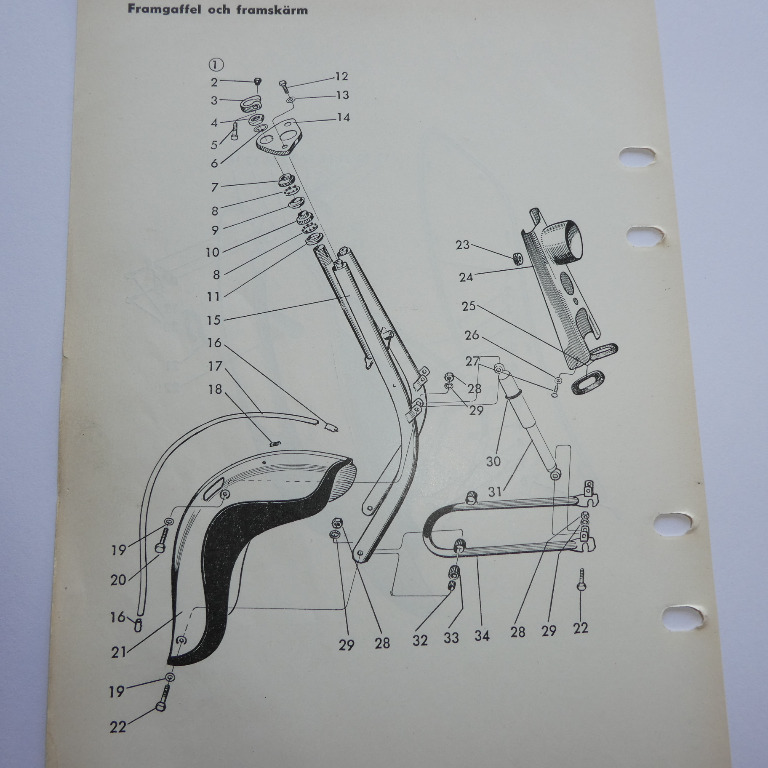 Gummiplatte 86-012-232 Vordere Gabel Husqvarna Corona 3842 Nr - 2