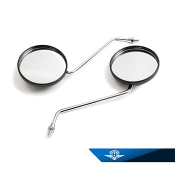 Mirror right and left. Black/chrome M8, Yamaha FS1