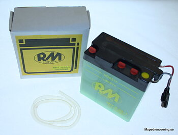 Batteri 6N7.5-5A-1, Japansk kvalite 59x121x114 mm 6V