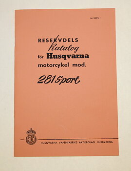 Reservedelskatalog Husqvarna 281 Sports