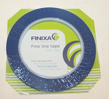 FINIXA FINE LINE TAPE 6 mm, til afrundede former ved maling. 33 fod