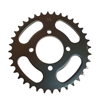 Bagerste kædehjul Suzuki K50 36 T, sort