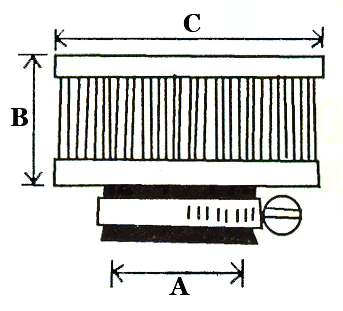 Luftfilter groß rund, 42 mm - 2