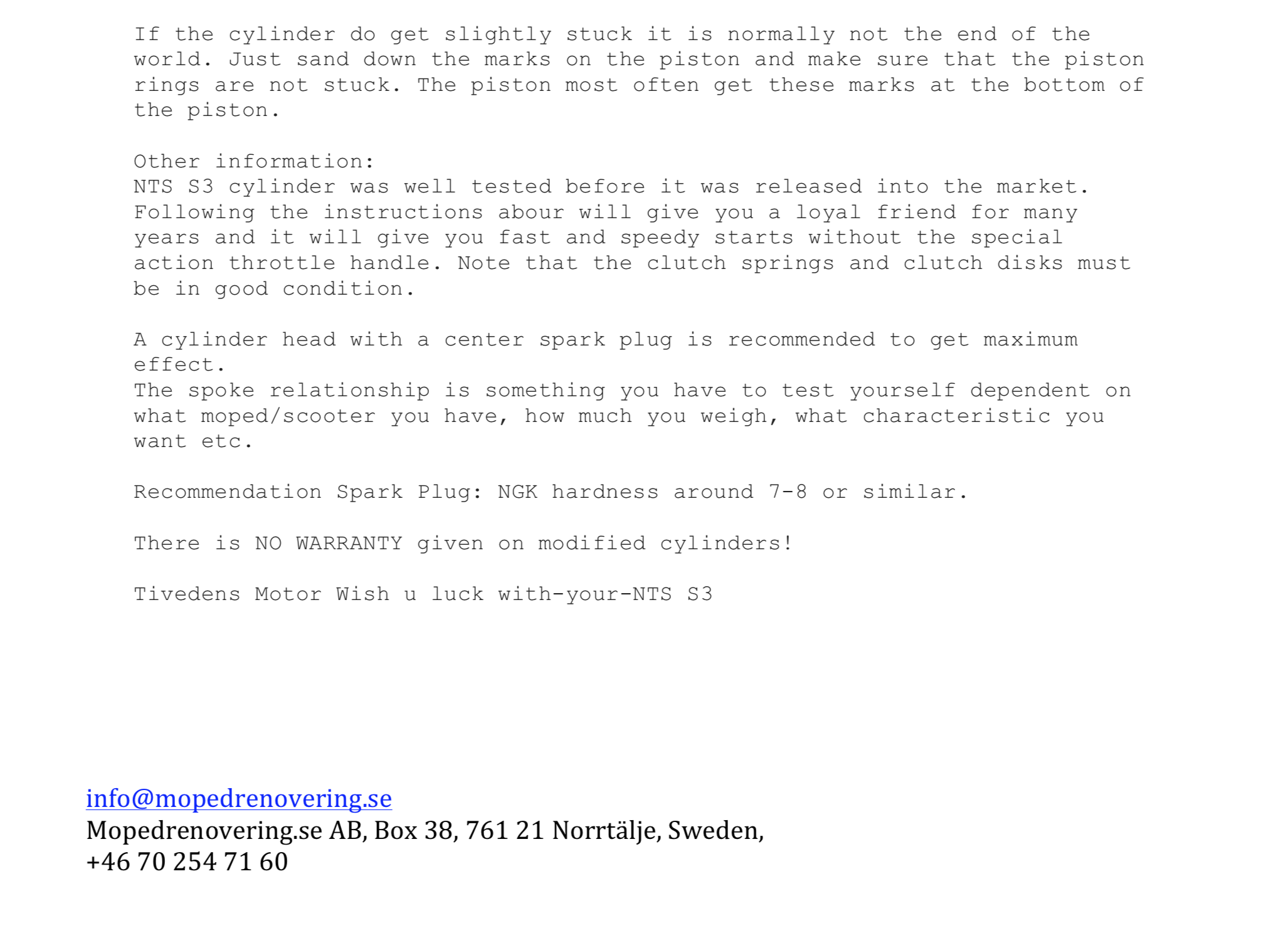Tiveden installation instructions - 3