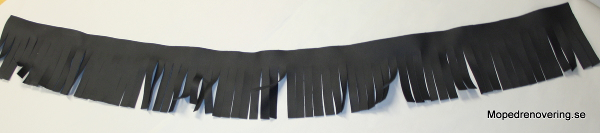 Saddle skins for MCB Chopper, Compact 1250, fringes included. Swedish-made. - 3