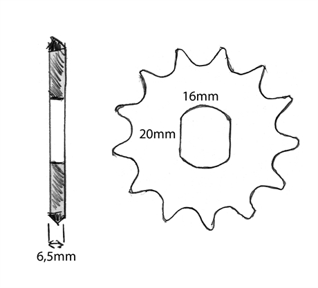 Drev 13 T Sachs 501 - 2