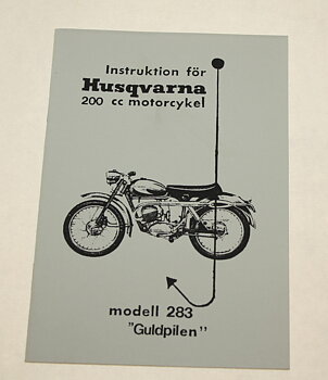 Instruktionsbog Husqvarna 200 cc 283 Gold arrow